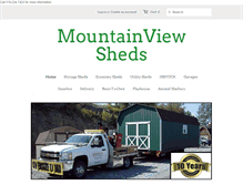 Tablet Screenshot of mountainviewsheds.com